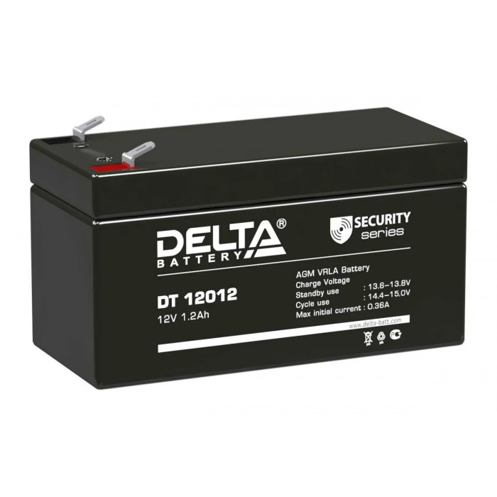 Аккумулятор Delta DT 12012 19А 1,2Ач 97x44x53