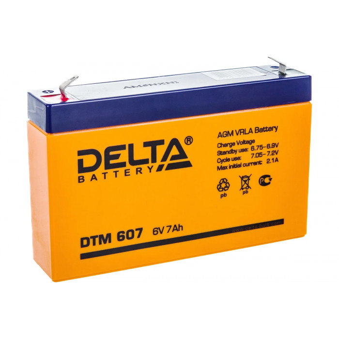 Аккумулятор для ИБП Delta DTM 607 7Ач 151x34x94