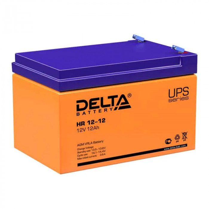 Аккумулятор для ИБП Delta HR 12-12 12 Ач 151x95x101