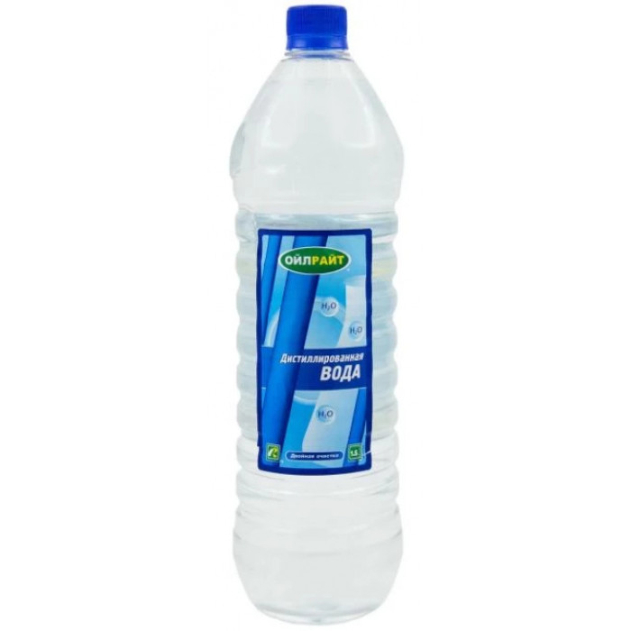 Дистиллированная вода 1,5 л.