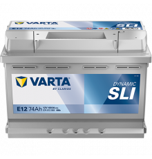 Аккумулятор Varta SLI E12 74 Ач прям. пол. 680A 278x175x190