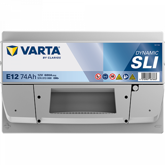 Аккумулятор Varta SLI E12 74 Ач прям. пол. 680A 278x175x190