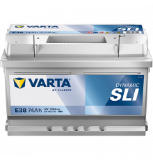 Аккумулятор Varta SLI E38 74 Ач обр. пол. низкий 750A 278x175x175