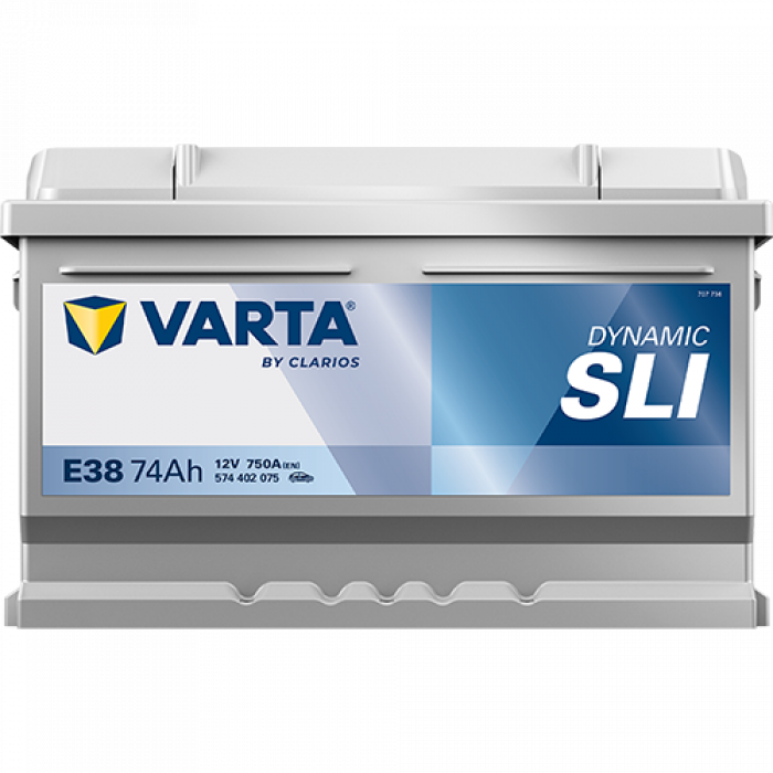 Аккумулятор Varta SLI E38 74 Ач обр. пол. низкий 750A 278x175x175