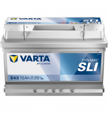 Аккумулятор Varta SLI E43 74 Ач обр. пол. низкий 680A 278x175x175
