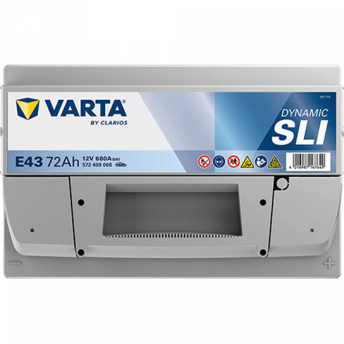 Аккумулятор Varta SLI E43 74 Ач обр. пол. низкий 680A 278x175x175