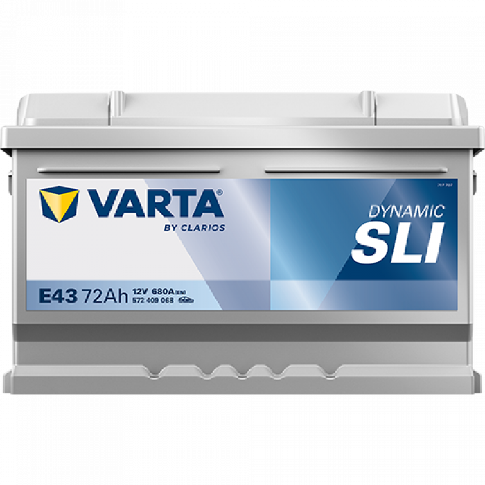 Аккумулятор Varta SLI E43 74 Ач обр. пол. низкий 680A 278x175x175