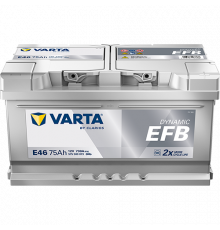 Аккумулятор Varta EFB E46 75 Ач обр. пол. низкий 730A 315x175x175