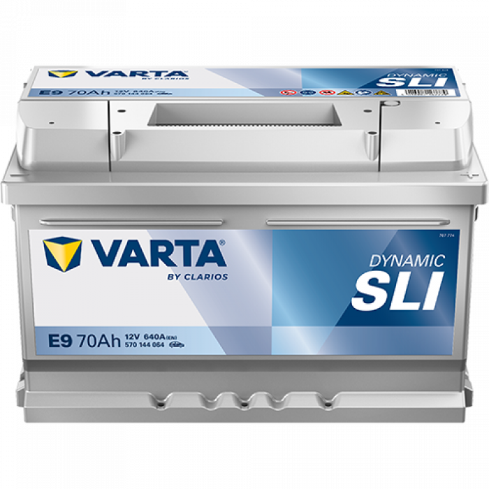 Аккумулятор Varta SLI E9 70 Ач обр. пол. низкий 640A 278x175x175
