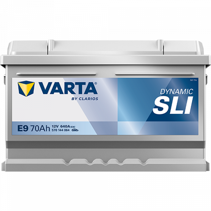 Аккумулятор Varta SLI E9 70 Ач обр. пол. низкий 640A 278x175x175