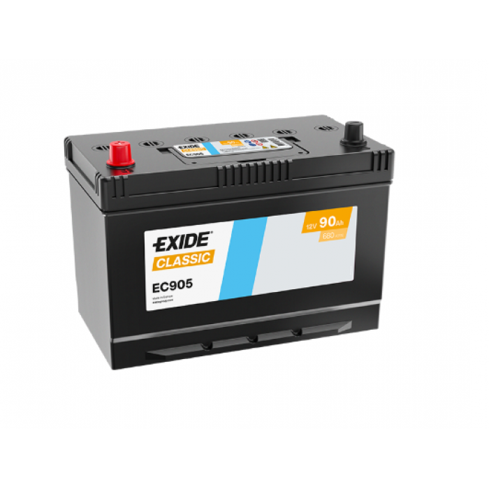 Аккумулятор EXIDE Classic EC905 D31 90L прям. пол. 680A 306x173x220