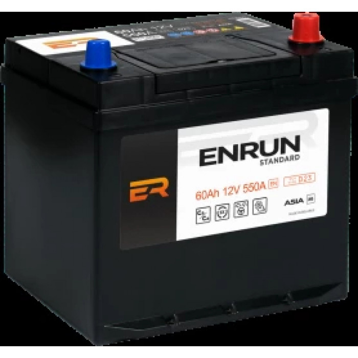 Аккумулятор ENRUN Asia 60R обр. пол. 550A 232x173x220