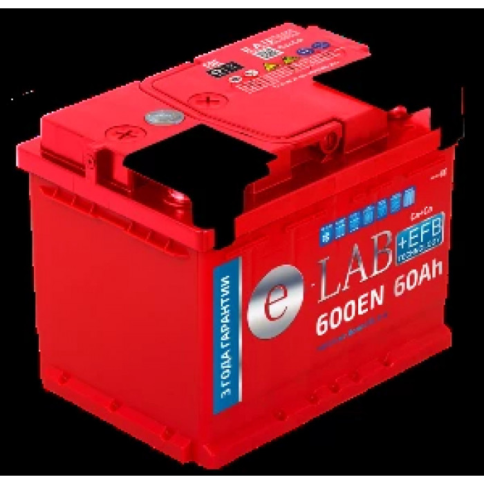Аккумулятор E-LAB EFB 60R обр. пол. 600A 242x175x190