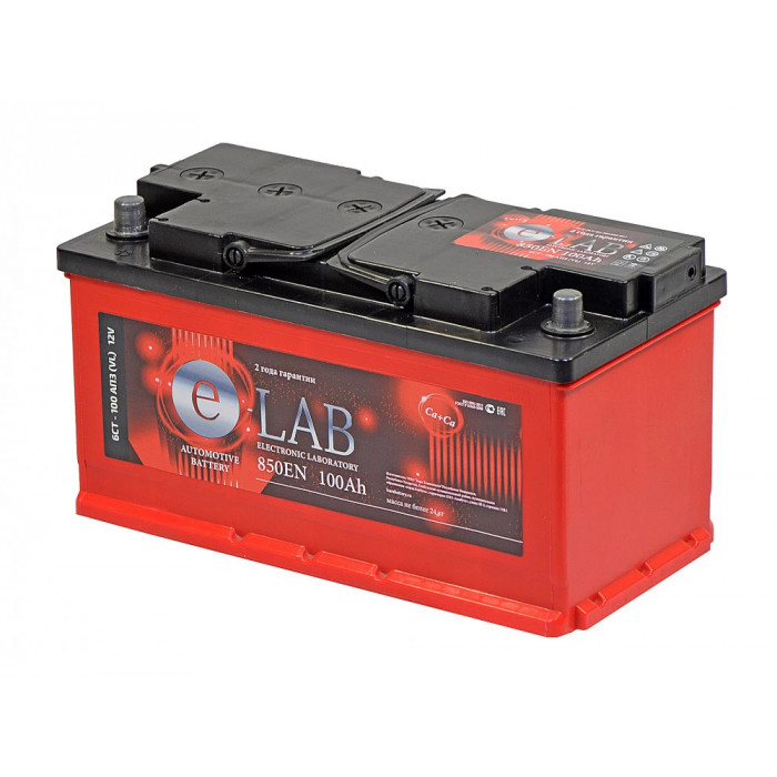 Аккумулятор E-LAB 6ст-100L прям. пол. 850A 353x175x190