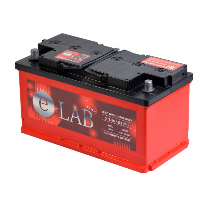 Аккумулятор E-LAB 6ст-90L прям. пол. 780A 353x175x190