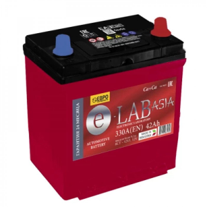 Аккумулятор E-Lab Asia 42R обр. пол. 330A 187x127x227