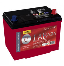 Аккумулятор E-lab Asia 75R обр. пол. 640A 261x173x220