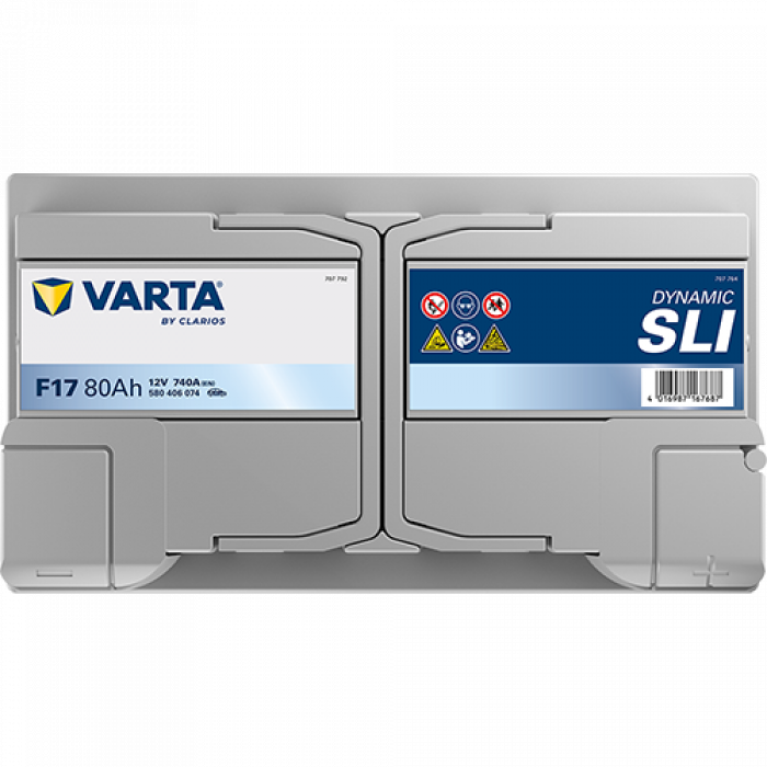 Аккумулятор Varta SLI F17 80 Ач обр. пол. низкий 740A 315x175x175