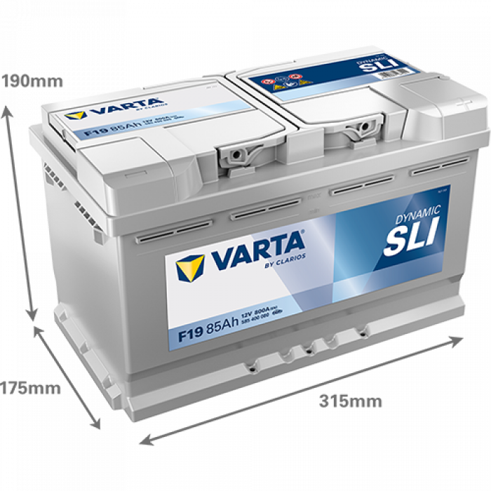 Аккумулятор Varta SLI F19 85 Ач обр. пол. 800A 315x175x190