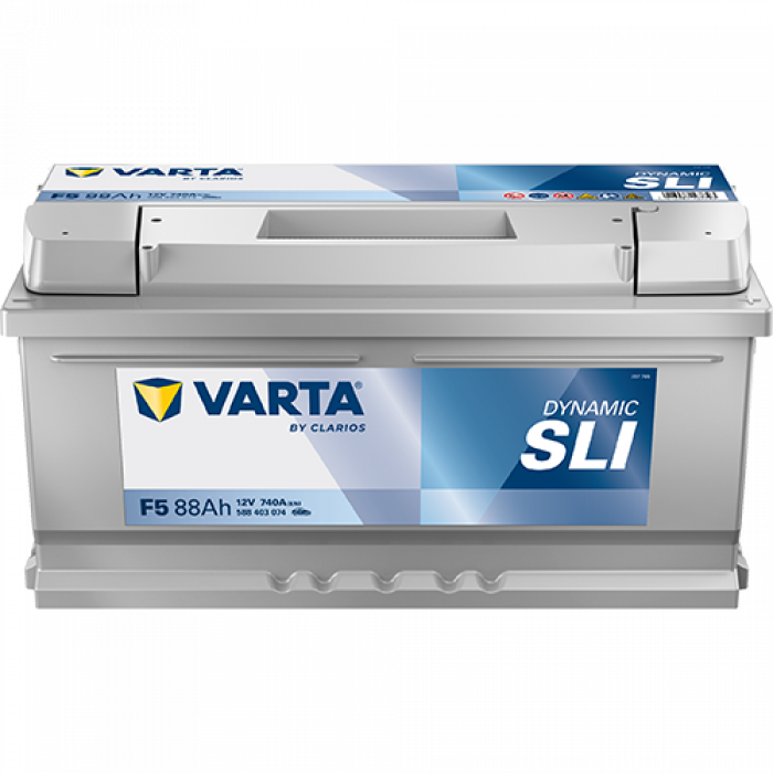 Аккумулятор Varta SLI F5 88 Ач обр. пол. низкий 740A 353x175x175