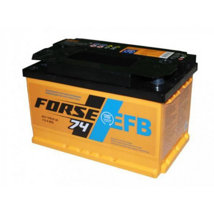 Аккумулятор FORSE EFB 74R обр. пол. низкий 760A 278x175x175