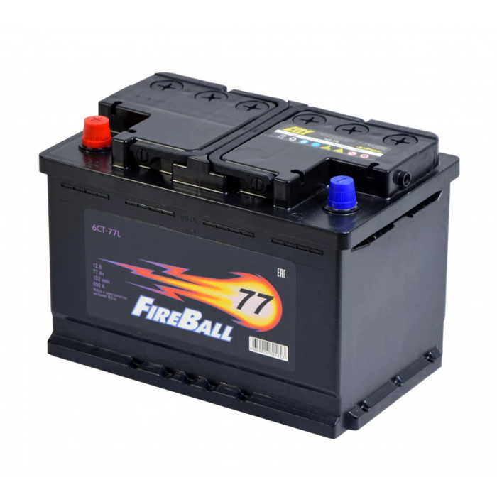 Аккумулятор FireBall 77L прям. пол. 650A 278x175x190