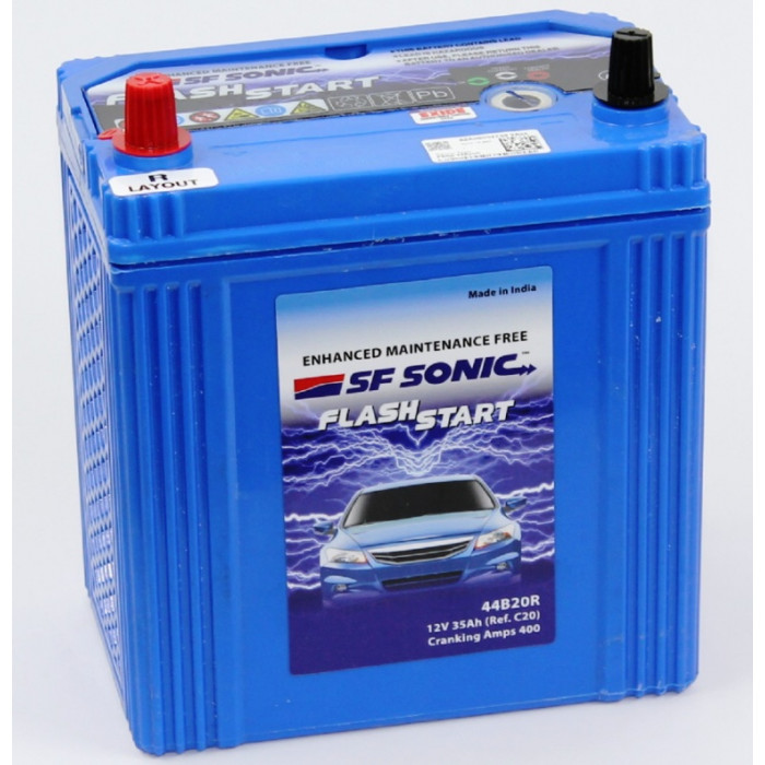 Аккумулятор Exide SF Sonic 40B20R 35L тонкие клеммы прям. пол. 400A 186x127x220