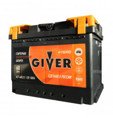 Аккумулятор GIVER HYBRID 6CT-60L прям. пол. 500A 242х175х190