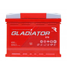 Аккумулятор GLADIATOR EFB 65R обр. пол. 650A 242х175х190