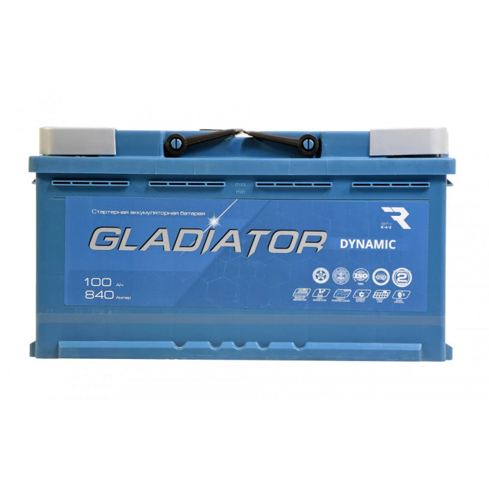 Аккумулятор Gladiator Dynamic 100R обр. пол. 840А 353х175х190