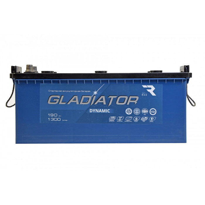 Аккумулятор Gladiator Dynamic 190 евро обр. пол. 1300A 513x220x200