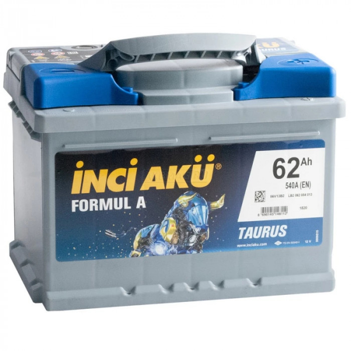 Аккумулятор INCI AKU Formul A 62R обр. пол. 540A 242x175x190