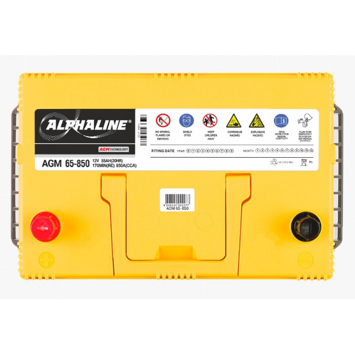 Аккумулятор Alphaline AGM 65-850 85Ач прям. пол. 850А 306x192x192 for Ford Explorer