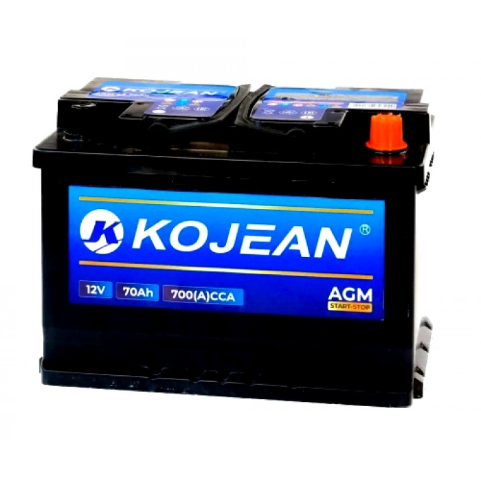 Аккумулятор Kojean AGM 70R обр. пол. 700А 278x175x190