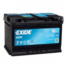 Аккумулятор EXIDE Start-Stop AGM 70R обр. пол. 760А 278x175x190 (EK700) Poland