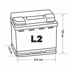 Аккумулятор Moriarti SMF L2 65R обр. пол. 640A 242x175x190 (56513)