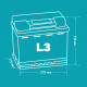Аккумулятор FORSE 70R обр. пол. 680A 278x175x190