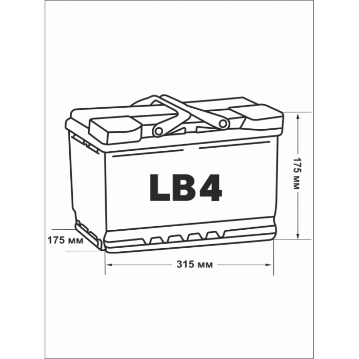 Аккумулятор Varta SLI F17 80 Ач обр. пол. низкий 740A 315x175x175