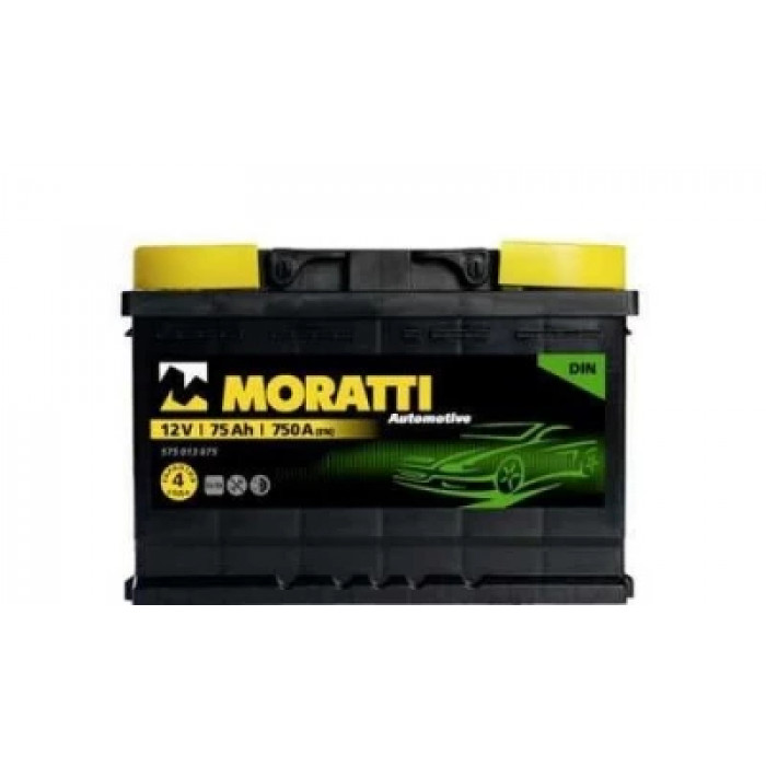 Аккумулятор Moratti 75L прям. пол. 750A 278x175x190