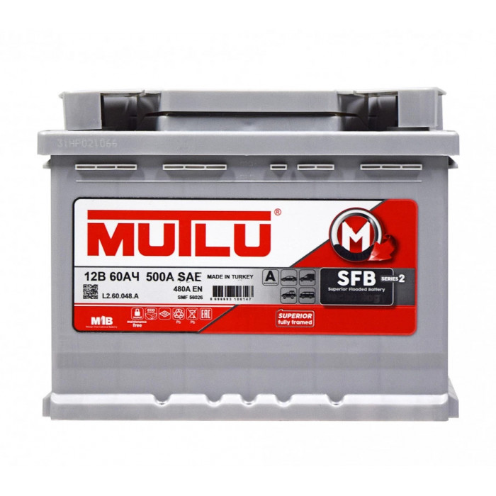 Аккумулятор Mutlu SFB (Series 3) 60L прям. пол. 540A EN (600A SAE) 242x175x190 (L2.60.054.B)