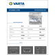 Аккумулятор Varta EFB N50 50 Ач обр. пол. 550A 207x175x190
