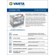 Аккумулятор Varta EFB N72 72 Ач обр. пол. 760A 261x175x220