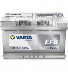 Аккумулятор Varta EFB N80 80 Ач обр. пол. 800A 315x175x190