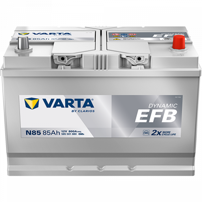 Аккумулятор Varta EFB N85 85 Ач обр. пол. 800A 306x173x225