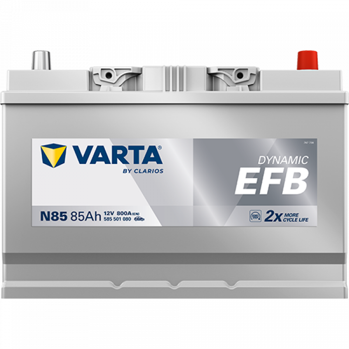 Аккумулятор Varta EFB N85 85 Ач обр. пол. 800A 306x173x225
