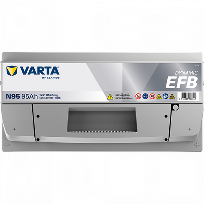 Аккумулятор Varta EFB N95 95 Ач обр. пол. 850A 353x175x190