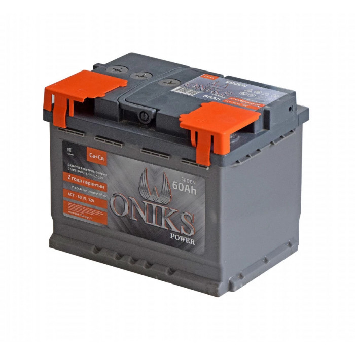 Аккумулятор Oniks Power 6ст-60L прям. пол. 560A 242x175x190