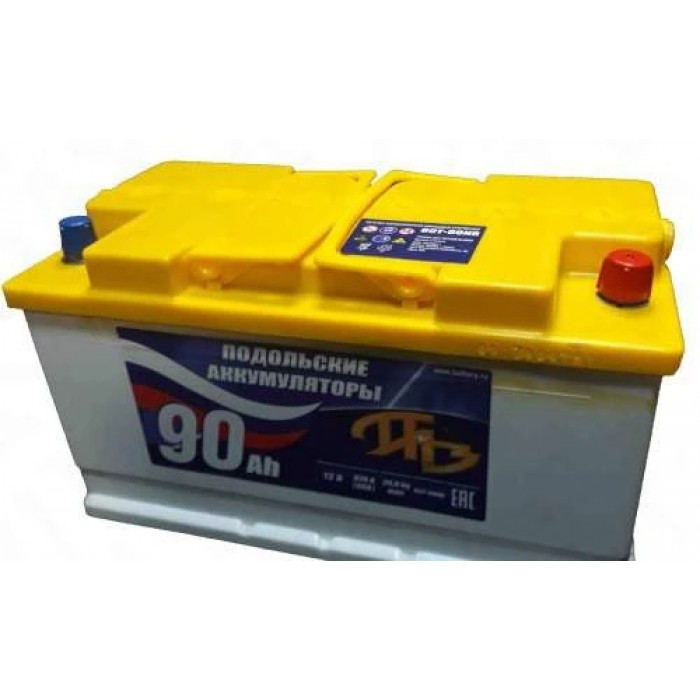 Аккумулятор ПАЗ 90R обр. пол. 670A 353х175х190