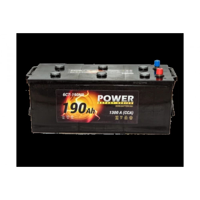 Аккумулятор POWER 190 рус прям. пол. 1300A 513x190x200