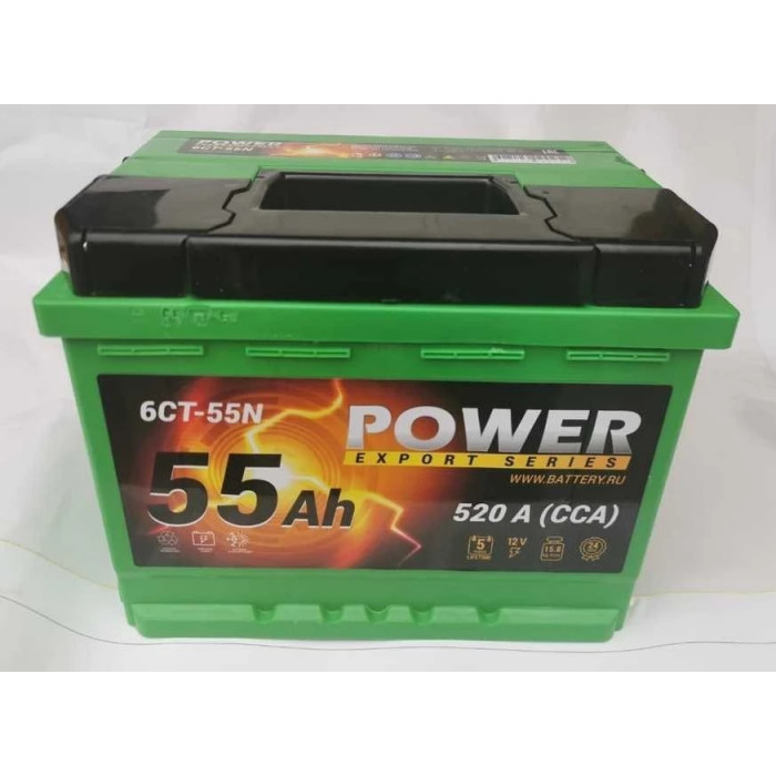 Аккумулятор POWER 55L прям. пол. 520A 242x175x190